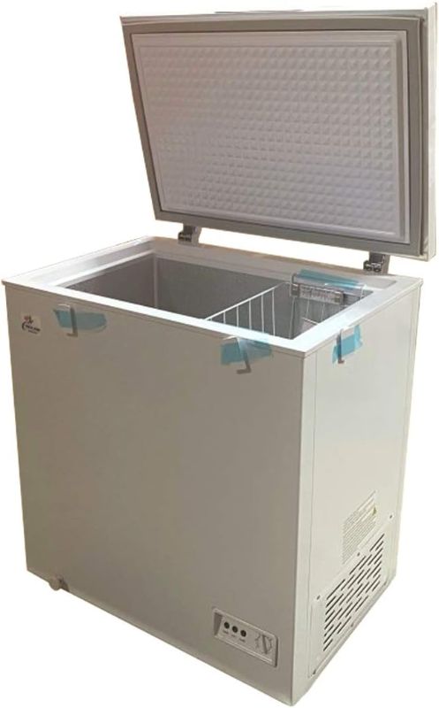 Photo 1 of Commercial Freezer Chest freezer 5 Cu.ft 29" NSF Restaurant White Solid Flat Top w/Storage Baskets XF-152