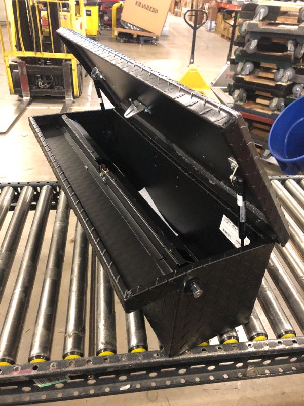 Photo 2 of UWS 36" Low Profile Side Mount Truck Tool Box, Black, Includes: Legs