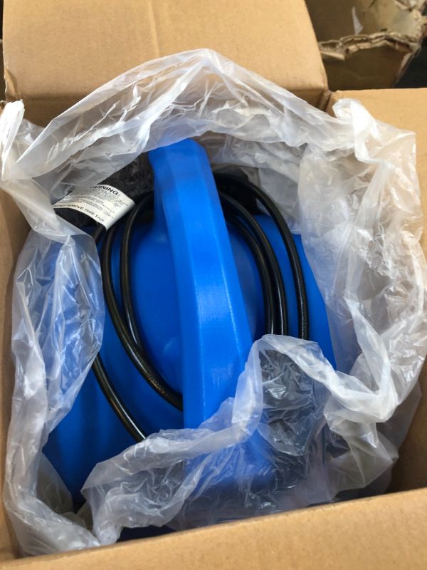 Photo 1 of 1/8 HP Air Mover Carpet Dryer Floor Blower Fan for Home Use in Blue