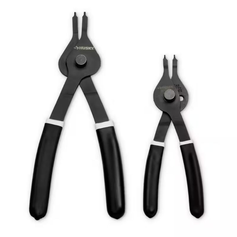 Photo 1 of 6 in. and 8 in. Snap Ring Pliers with Cushion Grip (2-Pack)
