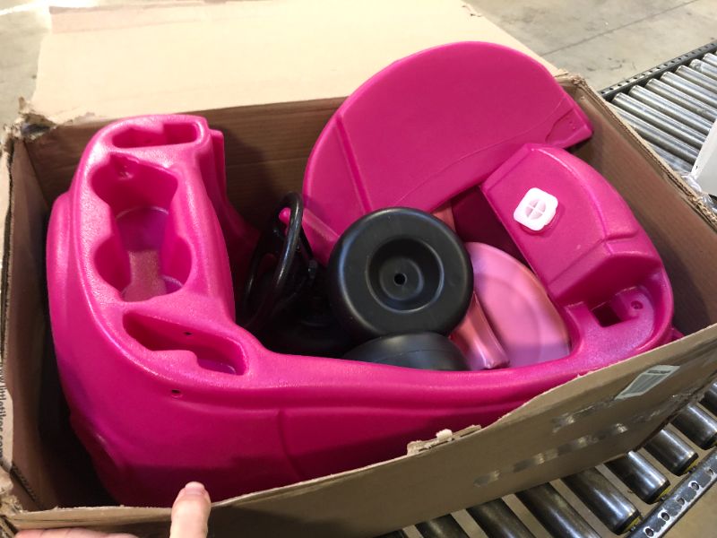 Photo 2 of Little Tikes Princess Cozy Coupe Ride-On Toy - Toddler Car Push and Buggy Includes Working Doors, Steering Wheel, Horn, Gas Cap, Ignition Switch - For Boys and Girls Active Play , Magenta