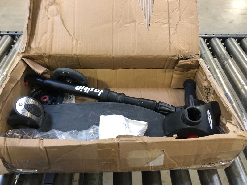 Photo 1 of Scooters for Kids Age 3-5, Kick Scooter for Boys Girls Toddlers, 4 Adjustable Height, AEBC-9 Bearing, 3 Light Up Wheels, Lean to Steer, Outdoor Activities for Children from 3 to 12 Years Old Deep-Black