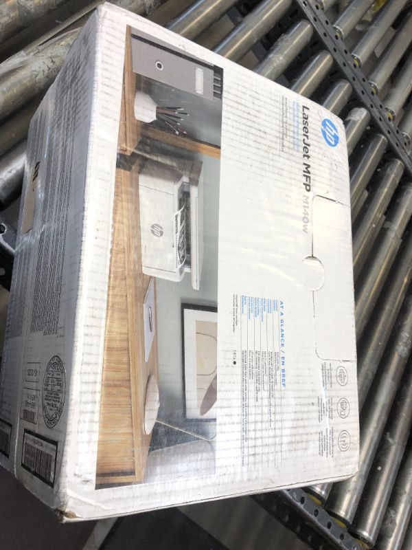 Photo 1 of HP LaserJet MFP M140w Wireless Black and White All-in-One Printer (7MD72F), White New Version: M140w