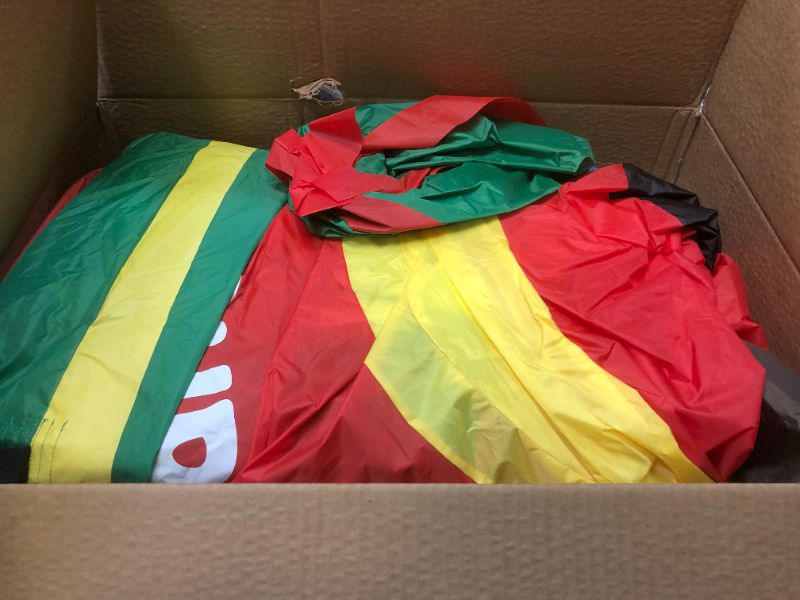 Photo 1 of TURNMEON 12 Foot Long Christmas Inflatables Outdoor Decorations Black Santa Claus on Sleigh with Three Reindeer & Gift Box Inflatable Christmas Built-in LED Lights Blow Up Xmas Yard Lawn Garden Decor