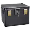 Photo 1 of 1.06 cu. ft. Molded Fire Resistant and Waterproof Legal Document Storage Chest with Key and Double Latch Lock
