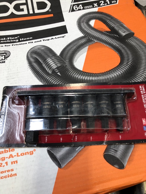 Photo 1 of 1/2 in. Drive Hex Bit Impact Socket Set SAE (7-Piece)