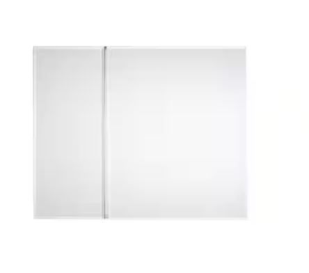 Photo 1 of 30 in. W x 30 in. H Rectangular Medicine Cabinet with Mirror
