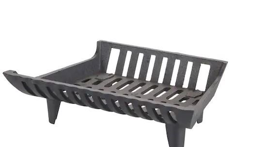 Photo 1 of 17 in. Cast Iron Heavy-Duty Fireplace Grate with 2 in. Clearance
