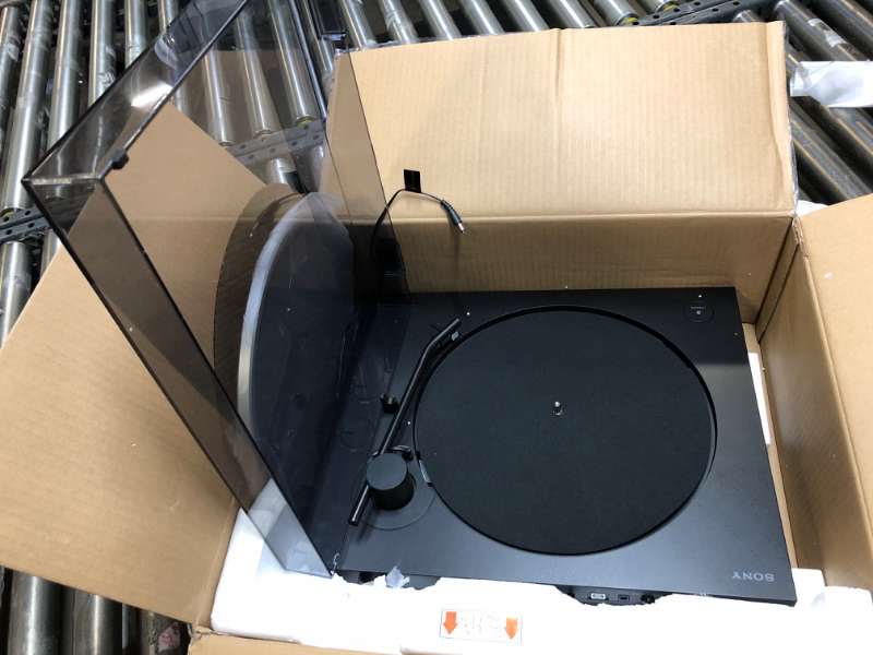 Photo 2 of Sony PS-LX310BT Belt Drive Turntable: Fully Automatic Wireless Vinyl Record Player with Bluetooth and USB Output Black