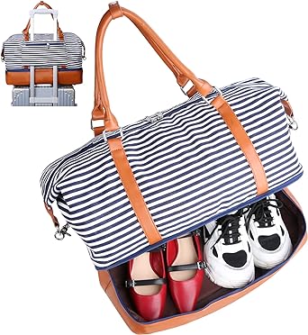 Photo 1 of Bodaon Weekender Bag with Shoe Compartment Strips
