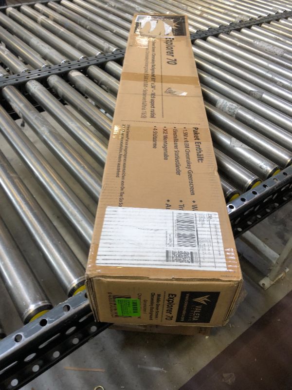 Photo 1 of Valera Explorer Green Screen with Stand - Portable Chroma Key Panel, 1000 Free Backgrounds Included, Wrinkle Resistant Green Fabric Backdrop, Tripod & Wall Mount, Carrying Case, Portrait & Landscape 70 Inch