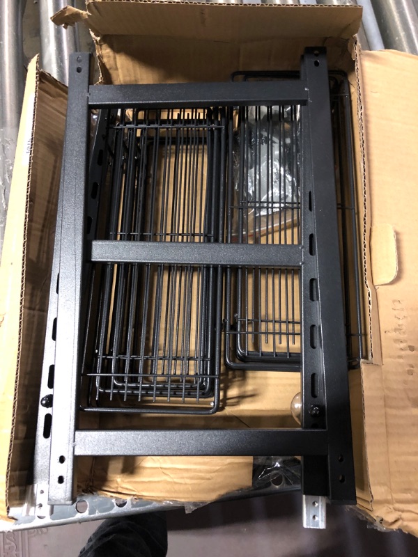 Photo 1 of **FOR PARTS ONLY** Adjustable 5-Tier Over the Door Pantry Organizer, Spice Rack, Narrow Hanging Shelf for Kitchen Storage and Organization