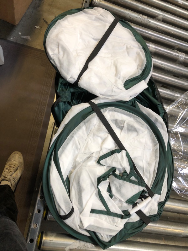 Photo 1 of 2 Packs Plant Covers Freeze Protection, No Assembly Required, Pop-up Frost Cover Tent with Metal Stakes for Winter Shrubs Plants White - 36" x 36" x 39" 2 Packs, 36" x 36" x 39" White