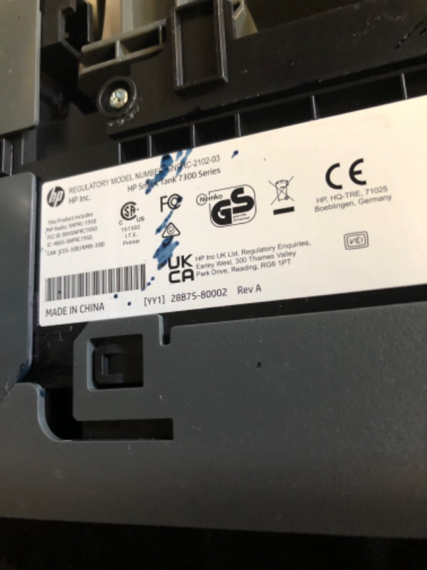 Photo 3 of HP Smart -Tank 7301 Wireless All-in-One Cartridge-free Ink Printer