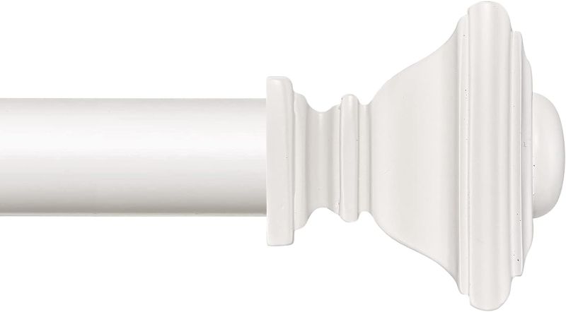 Photo 1 of  White Curtain Rods-Adjustable Curtain Rod for Windows 