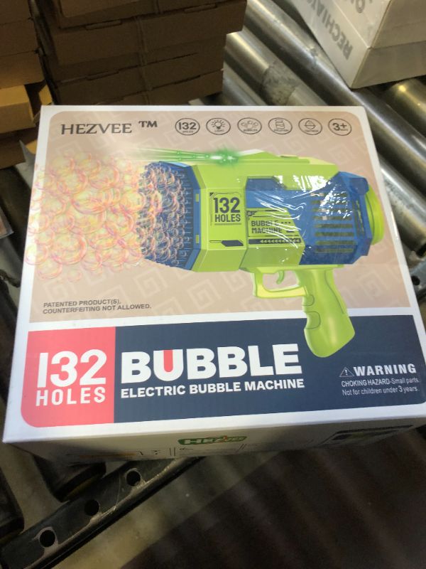 Photo 3 of Unleash Endless Fun with 132 Holes Bazooka Bubble Gun-The Perfect Toy for Kids Above 3 Years, Experience The Thrill of Bubble Gun Bazooka-The Bazooka Gun That Makes Bubbles More Fun(Dark Green)