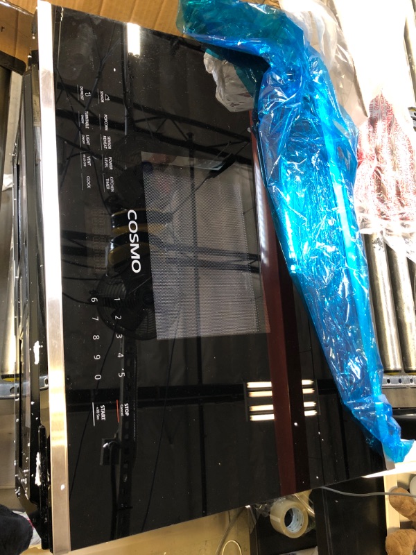 Photo 2 of COSMO COS-2413ORM1SS Over the Range Microwave Oven with Vent Fan, 1.34 cu. ft. Capacity, 1000W, 24 inch, Black / Stainless Steel