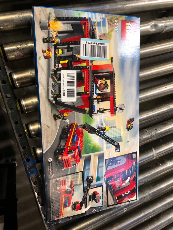 Photo 3 of LEGO City Fire Station with Fire Truck Toy, Action Packed Fire Station Toy Playset, Birthday Gift Idea for Kids Ages 6 and Up who Love Pretend Play Toys, Includes a Dog Figure and 5 Minifigures, 60414