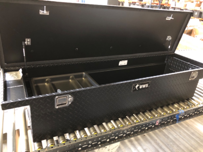 Photo 2 of UWS/United Welding Services TBS-72-LP-MB UWSTBS-72-LP-MB UWS 72IN ALUMINUM SINGLE LID CROSSOVER TOOLBOX LOW PROFILE MATTE BLACK