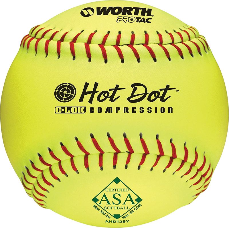 Photo 1 of  Slowpitch Softballs | USA / ASA Approved | 2 Count | Official Size and Weight Professional Quality 