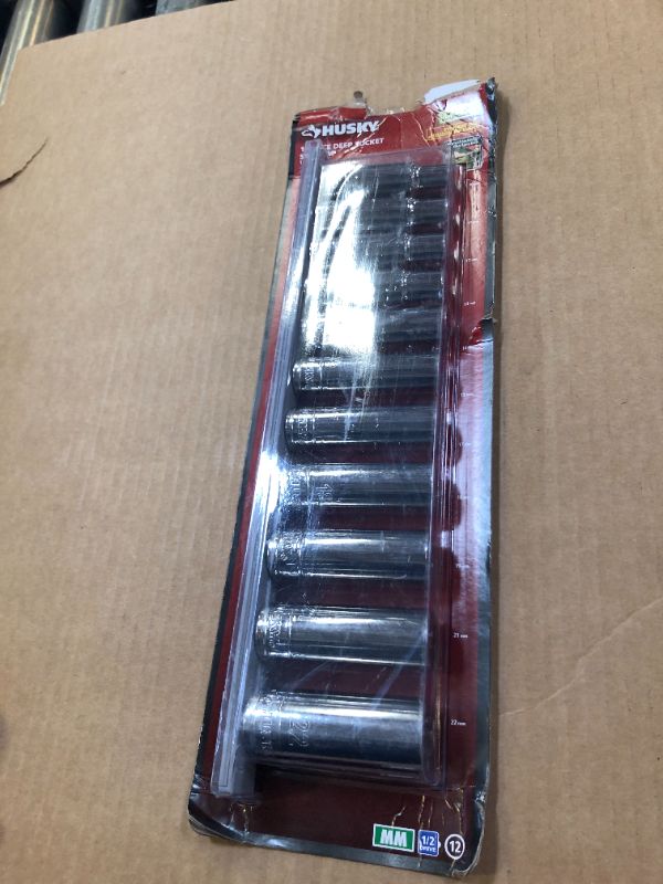 Photo 2 of 1/2 in. Drive Metric Deep Socket Set (11-Piece)