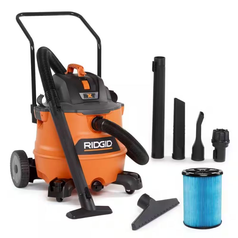 Photo 1 of ***NONREFUNDABLE - NOT FUNCTIONAL - FOR PARTS ONLY - SEE COMMENTS***
RIDGID 16 Gallon 6.5 Peak HP NXT Shop Vac Wet Dry Vacuum with Cart, Fine Dust Filter, Locking Hose and Accessories