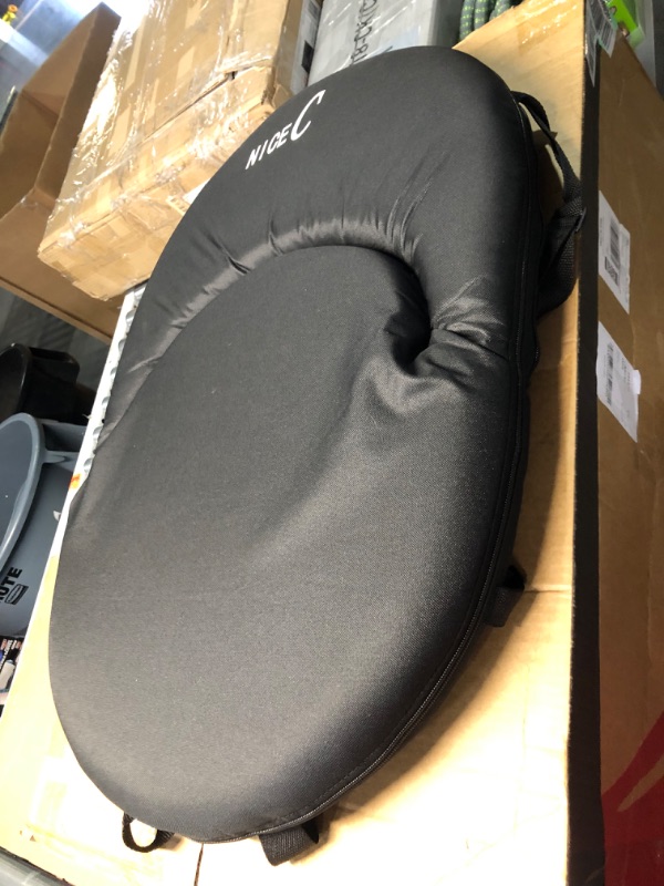 Photo 2 of ***DAMAGED - SLASHED - SEE PICTURES - NO PACKAGING***
Nice C Stadium Seats, Floor Chairs, Bleacher Chairs, 10-Posisition Reclining Waterproof Cushion, Ultralight, Foldable, Extra Thick Padding, with Shoulder Strap & Net Pocket