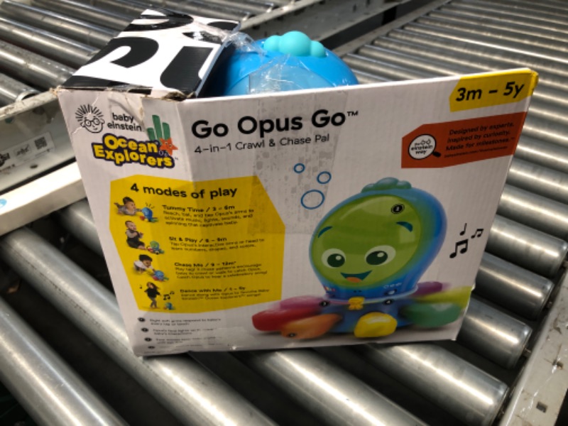 Photo 4 of Baby Einstein Ocean Explorers Go Opus Go 4-in-1 Crawl & Chase Activity Learning Toy, Music and Lights, Ages 3 Months to 5 Years Go Opus Go Crawl & Chase