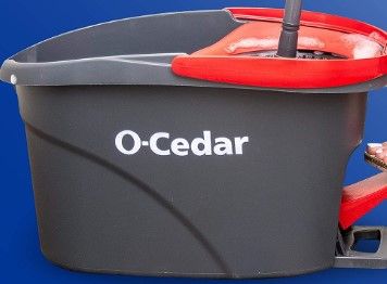 Photo 1 of **BUCKET ONLY**
O-Cedar EasyWring Microfiber Spin Mop, Bucket Floor Cleaning System, Red, Gray Spin Mop & Bucket