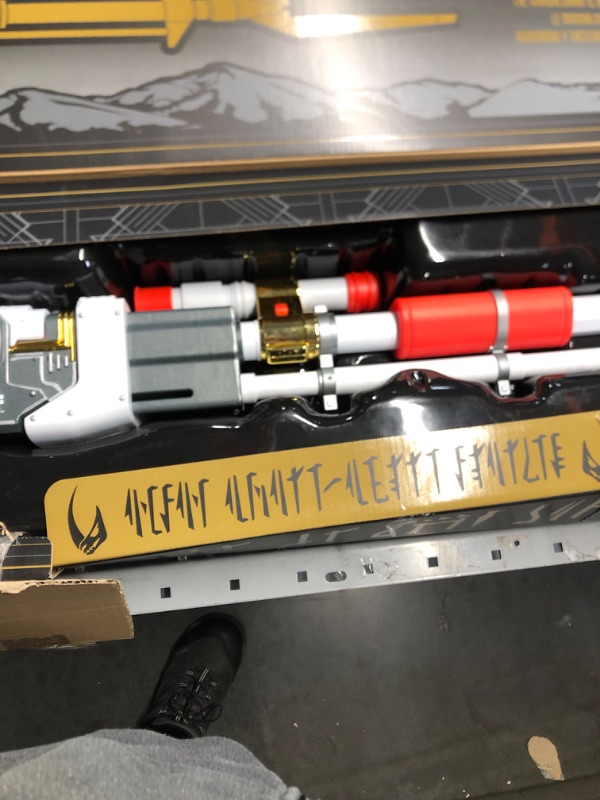 Photo 1 of NERF Star Wars Amban Phase-Pulse Blaster, The Mandalorian, Scope with Illuminated Lens, 10 Darts, Blaster Sounds, 50.25 Inches Long