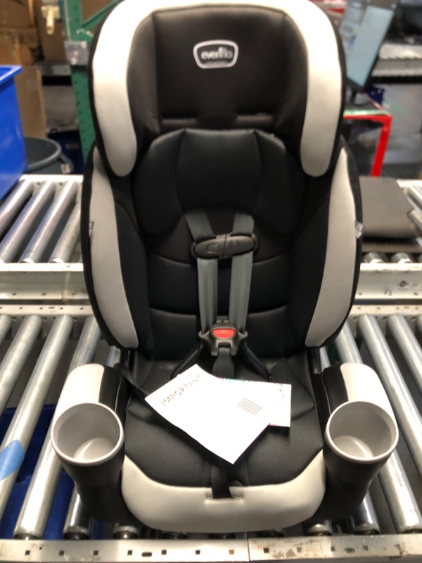 Photo 2 of Evenflo Maestro Sport Harness Highback Booster Car Seat, 22 to 110 Lbs., Granite Gray Wesley