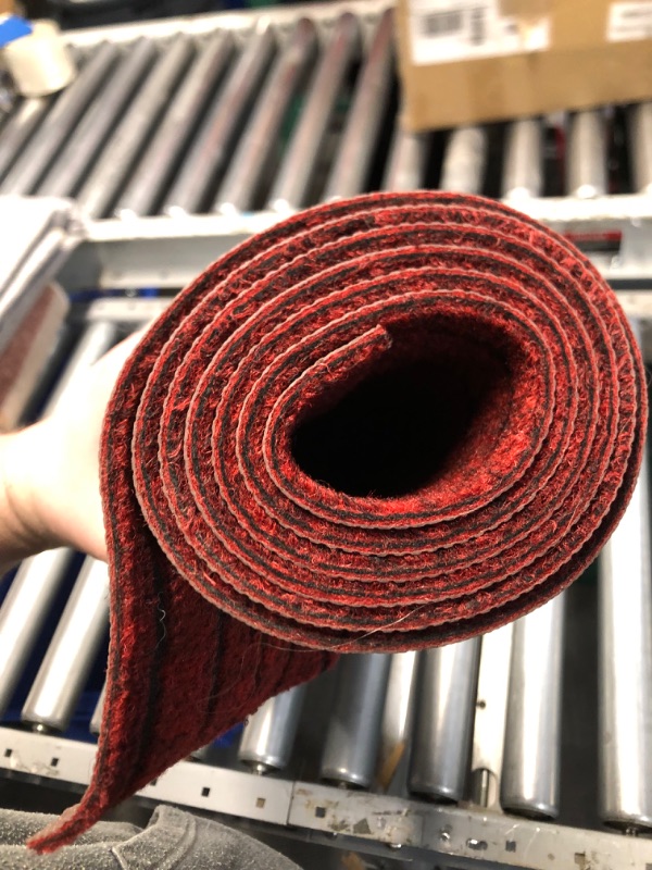 Photo 1 of FREADEM Runner Rugs for Hallways, 2FT x 6FT Non Slip Kitchen Area Rug Entryway Runner Laundry Room Rug, Indoor Outdoor Carpet Runners with Rubber Backing, Red Stripe Stripe/Red 2FT x 6FT