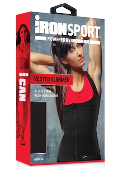 Photo 1 of **BUNDLE OF 2 (NON REFUNDABLE)**
IRONSPORT Black Polyester Iron Sport Vested Slimmer Belt - Waist Trimmer for Upper Body - Sculpts, Trims, and Burns More Calories - SMALL