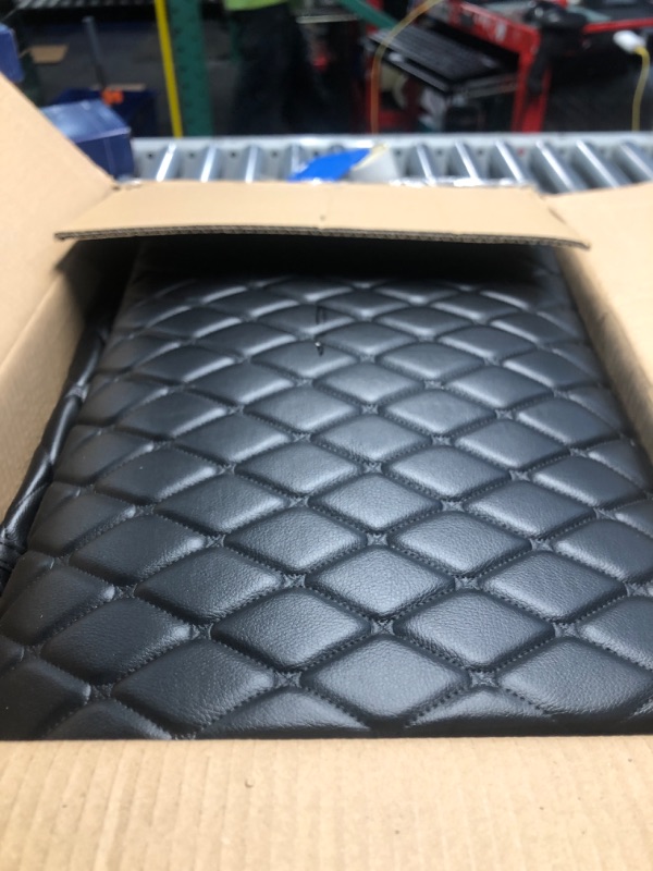 Photo 2 of Double Layer Floor Mats for New 2023 Toyota BZ4X and Subaru Solterra Full Set Include Trunk Mat (Without JBL or Harman Kardon Sound System) 7DEEKEI All Weather Anti-Slip Accessories