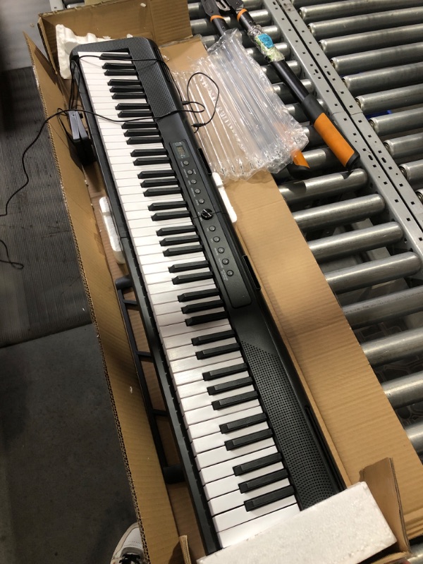 Photo 2 of (READ FULL POST) LIANJOY Digital Piano Keyboard 88 Keys, Portable Electric Piano Semi Weighted Key for Teaching or Beginner, with Power Supply, Stand, Sustain Pedal, Carrying Case, Dust Shield and Piano Stickers