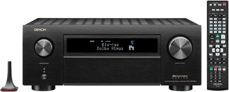 Photo 1 of Denon AVR-X6700H 8K Ultra HD 11.2 Channel (140Watt X 11) AV Receiver - 3D Audio & Video with IMAX Enhanced, Built for Gaming, Music Streaming, Alexa + HEOS