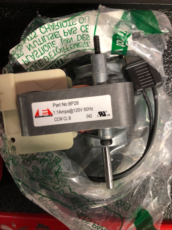 Photo 2 of **MISSING PART**Endurance Pro BP28 Bathroom Fan Motor 99080166 and Blower Wheel Replacement for Broan Nutone 70CFM 120V for Bath Exhaust Vents 1.4 amps 60 Hz 3000 RPM CCW 679-A,B,C 679FL 655 ABC