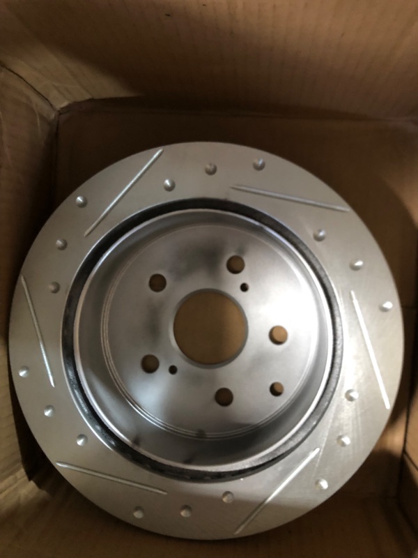 Photo 1 of R1 Concepts eLINE Series Rear Drilled and Slotted Brake Rotors Compatible For 1989-1992 Toyota Cressida