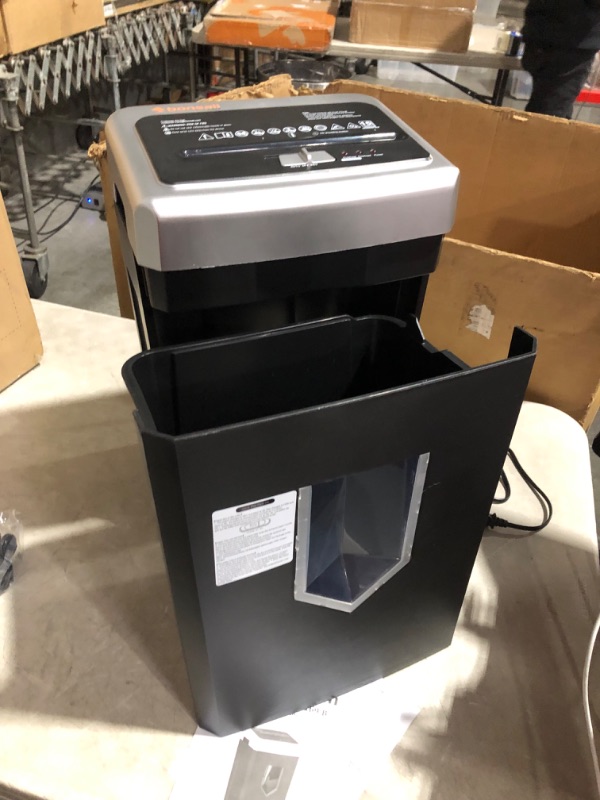 Photo 4 of ***NONREFUNDABLE - NOT FUNCTIONAL - FOR PARTS ONLY - SEE COMMENTS***
Bonsaii 15-Sheet Office Paper Shredder, 40 Mins Heavy Duty Shredder for Home Office