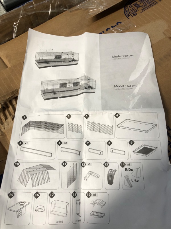 Photo 2 of *unknown if missing parts* Krolik Extra-Large Rabbit Cage w/ Wire Extenstion | Rabbit Cage