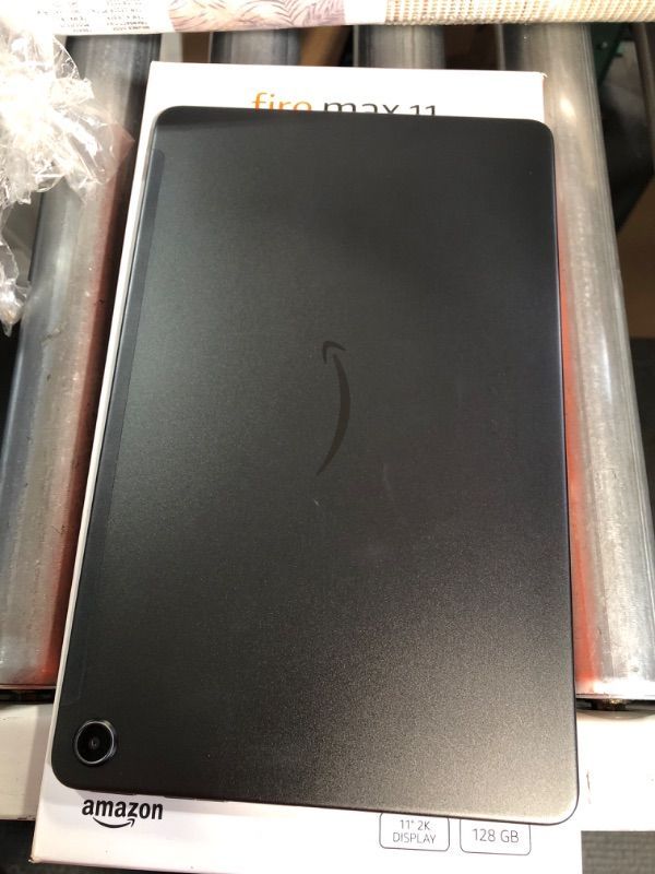 Photo 1 of **OPENED FOR INSPECTION**
Amazon - Fire Max 11 Tablet, Vivid 11" Display, 128 GB - Gray (Ad Free) 
