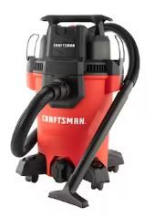 Photo 1 of **MISSING WHEELS
CRAFTSMAN 4-Gallons 3.5-HP Corded Wet/Dry Shop Vacuum with Accessories Included