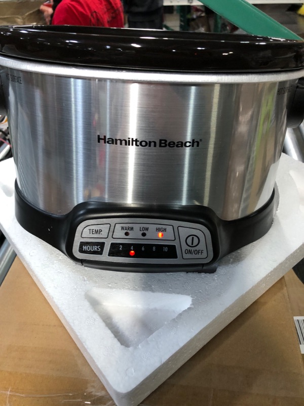 Photo 2 of (READ FULL POST) Hamilton Beach Programmable Slow Cooker, 4 Quart, Silver