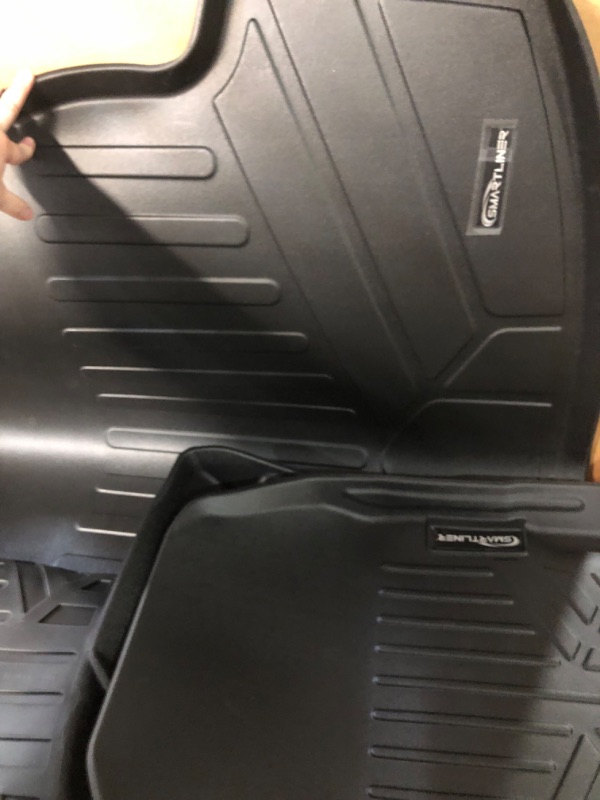 Photo 1 of SMARTLINER All Weather Customer Fit Floor Mats 2 Rows and Cargo Behind 2nd Row Set Black Compatible with 2020-2023 Compatible with Ford Escape