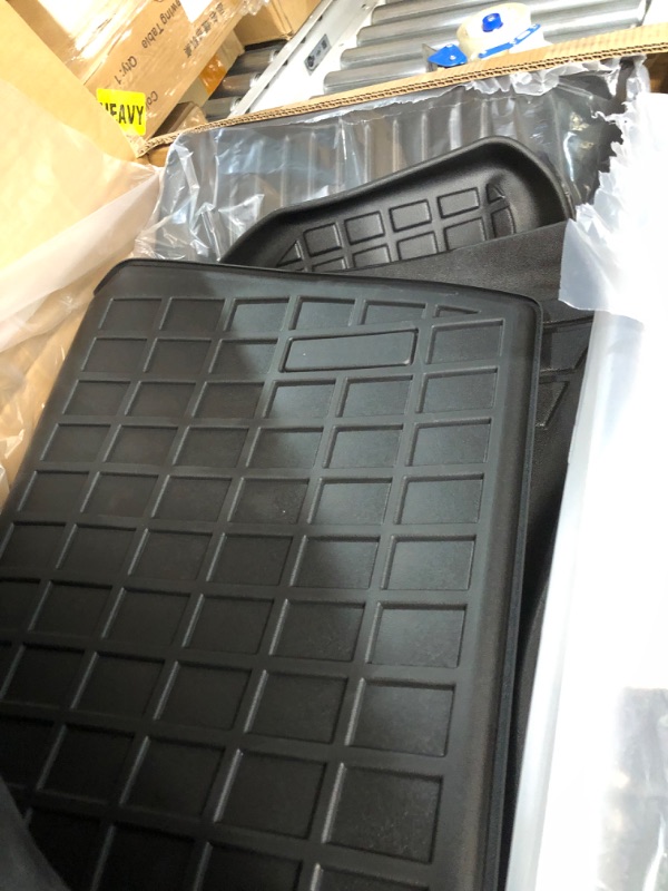 Photo 2 of Maysoo Tesla Model Y Floor Mats, Tesla Model Y 5-Seat 2020-2023 Accessories, (Set of 6) 