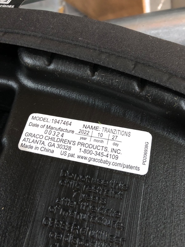 Photo 5 of ***USED - CUPHOLDERS MISSING***
Graco Tranzitions 3 in 1 Harness Booster Seat, Proof