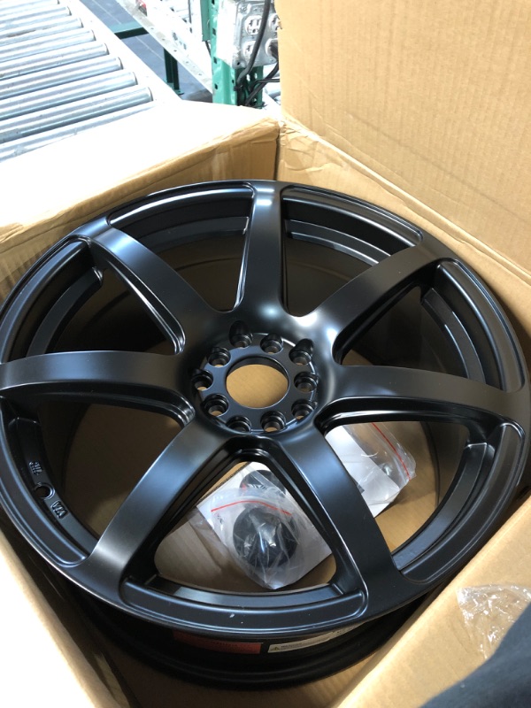 Photo 2 of *ONE WHEEL ONLY* XXR 560 Flat Black Wheel (18x8.5/5x4.5, +35 Offset) Painted Finish 18 inches x 8.5 inches 5 holes x 4.5 inches pitch circle diameter x 35 mm item offset x 6.1 inches wheel backspacing