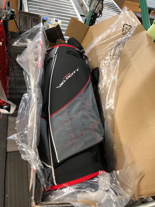 Photo 1 of Wilson Tour Velocity Complete Golf Set with Stand Bag - Men's Right Hand, Regular Flex, Black/Red