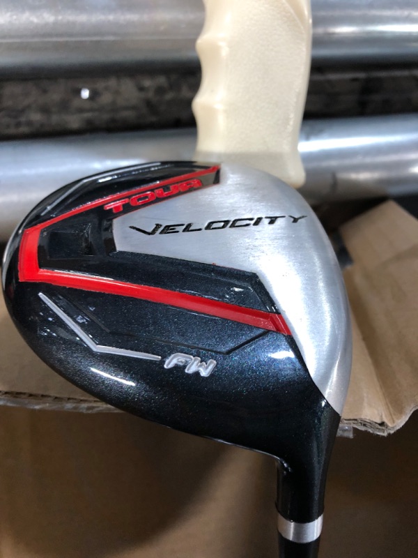 Photo 1 of Wilson Tour Velocity Complete Golf Set with Stand Bag - Men's Right Hand, Regular Flex, Black/Red