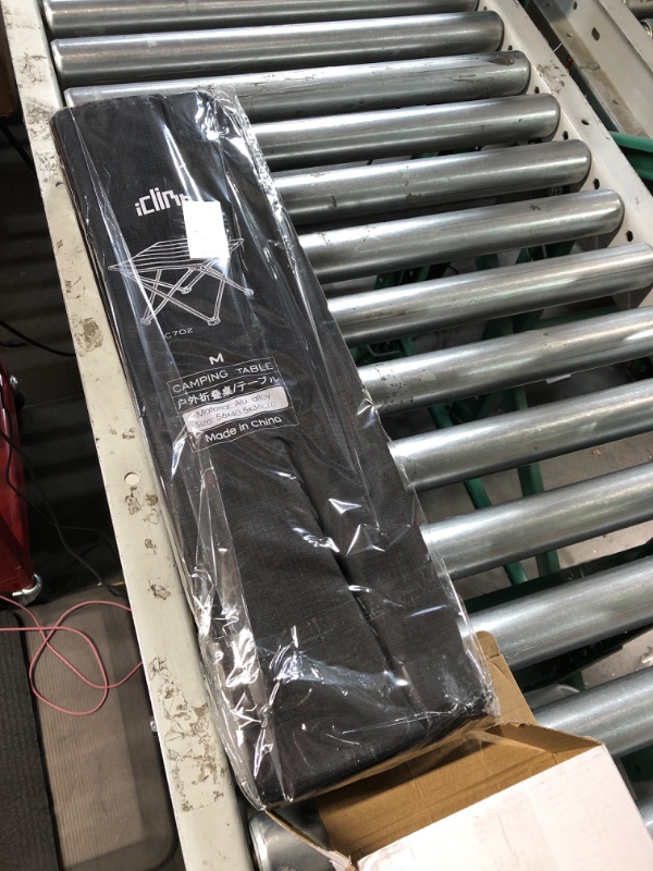 Photo 1 of iClimb Ultralight Compact Camping Folding Table with Carry Bag, Two Size (Blue - L) Blue Large